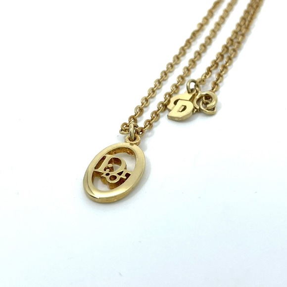 Dior CD Gold Gold Plated necklace - Picture 1 of 10
